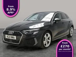 Black Used 2021 Audi A3 Sportback S-Line Hatchback | £19,638 (Fair price)