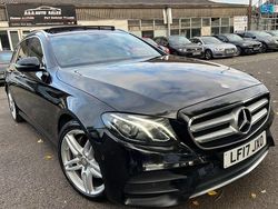 Black Used 2017 Mercedes E220 AMG Line Premium Estate | £13,995 (Fair price)