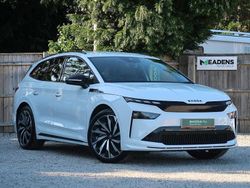 Moon white metallic Used 2025 Skoda Enyaq iV SportLine SUV | £38,495