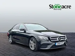Black Used 2018 Mercedes E220 AMG Line Premium Sedan | £18,631 (Fair price)