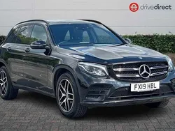 Solid black Used 2019 Mercedes GLC220 AMG Estate | £24,300 (A bit pricey)