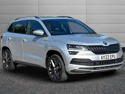 Brilliant silver Used 2022 Skoda Karoq SportLine SUV | £21,970 (Good price)