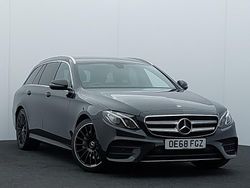 Black Used 2018 Mercedes E200 AMG line Estate | £18,498 (A bit pricey)