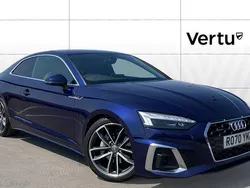 Blue Used 2020 Audi A5 S-Line Coupe | £21,071 (Fair price)