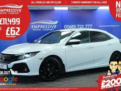 White Used 2018 Honda Civic SR Hatchback | £11,499 (Fair price)