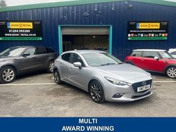 Silver Used 2017 Mazda 3 Inclusive Hatchback | £7,495 (Fair price)