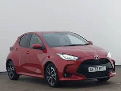 Red Used 2024 Toyota Yaris Hybrid Design Hatchback | £18,798 (Fair price)