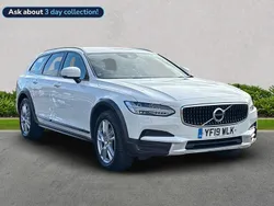 White Used 2019 Volvo V90 CC Estate | £18,278 (Good price)
