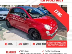 Red Used 2011 Fiat 500 Lounge Hatchback | £1,995 (A bit pricey)