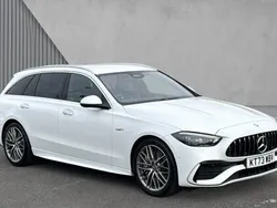 Manufaktur opalite white bright Used 2023 Mercedes C43 AMG Premium Estate | £42,991 (Super price)