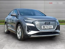 Grey Used 2024 Audi Q4 Sportback e-tron S-Line SUV | £39,490