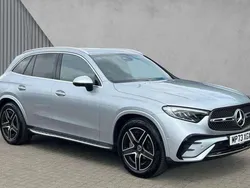 Silver Used 2024 Mercedes GLC300e AMG line SUV | £45,564 (A bit pricey)