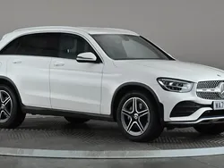 White Used 2020 Mercedes GLC220 AMG line SUV | £24,477 (Fair price)