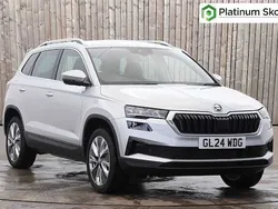 Brilliant silver metallic Used 2024 Skoda Karoq SE L SUV | £21,750 (Fair price)