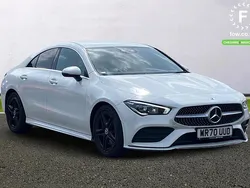 White Used 2021 Mercedes CLA220 AMG Line Premium Sedan | £20,399 (Fair price)