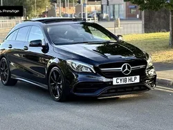 Black Used 2018 Mercedes CLA45 AMG Shooting Brake AMG Estate | £21,655
