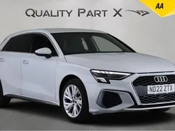 White Used 2022 Audi A3 Sportback e-tron S-Line Sedan | £18,180 (Good price)