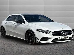 White Used 2022 Mercedes A35 AMG Premium Plus Hatchback | £32,750 (Fair price)