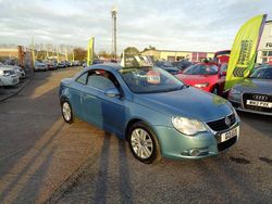 Blue Used 2007 VW Eos Cabriolet | £1,495 (Fair price)