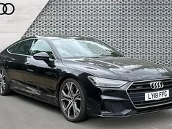 Black Used 2018 Audi A7 S-Line Hatchback | £27,738 (Fair price)