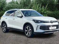 Pure white Used 2024 VW Tiguan Elegance SUV | £32,295 (Expensive)