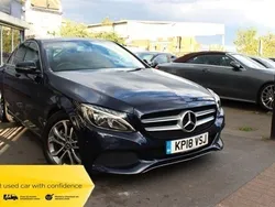 Blue Used 2018 Mercedes C220 Sedan | £11,695