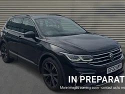 Deep black pearl Used 2022 VW Tiguan R-line SUV | £26,680 (Fair price)