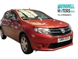 Red Used 2014 Dacia Sandero Ambiance Hatchback | £2,595 (Expensive)