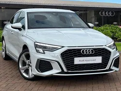 White Used 2024 Audi A3 S-Line Sedan | £25,490 (Good price)