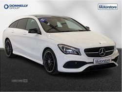 White Used 2019 Mercedes CLA200 AMG line Estate | £15,995 (A bit pricey)