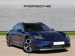 Gentian blue metallic New 2024 Porsche Taycan Cross Turismo Sedan | £82,990 (Fair price)
