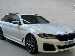 White Used 2023 BMW 530e M Sport Estate | £34,515 (Expensive)
