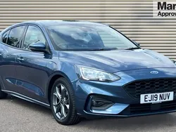Blue Used 2019 Ford Focus ST-Line Hatchback | £10,952 (Fair price)