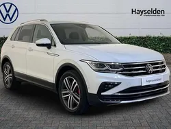 White Used 2022 VW Tiguan Elegance SUV | £25,385 (Fair price)