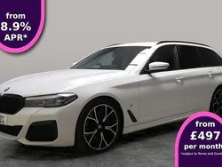 White Used 2022 BMW 520 M Sport Estate | £31,057 (Fair price)