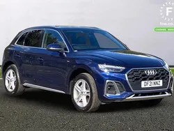 Blue Used 2021 Audi Q5 S-Line SUV | £24,599 (Good price)