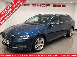 Blue Used 2017 Skoda Superb SE L Executive Estate | £10,490 (Fair price)