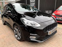 Black Used 2018 Ford Fiesta ST-Line Hatchback | £8,995 (A bit pricey)