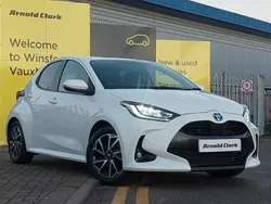 White Used 2022 Toyota Yaris Hybrid Design Hatchback | £16,498 (Good price)