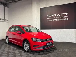 Red Used 2018 VW Golf Sportsvan SE MPV | £9,250 (Fair price)