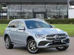 Silver Used 2021 Mercedes GLC300e AMG Line Premium Plus SUV | £34,177 (A bit pricey)