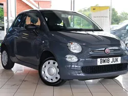 Grey Used 2018 Fiat 500 Pop Hatchback | £7,110 (Fair price)