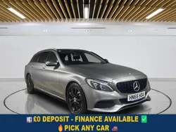 Silver Used 2015 Mercedes C220 Premium Plus Estate | £11,999 (Fair price)