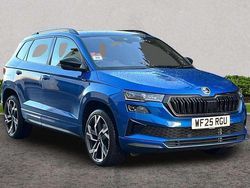 Race blue metallic Used 2025 Skoda Karoq SportLine SUV | £29,785 (Fair price)