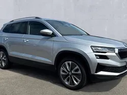 Brilliant silver metallic Used 2024 Skoda Karoq SE L SUV | £24,650 (Fair price)