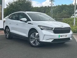 Moon white metallic Used 2021 Skoda Enyaq iV SUV | £19,995