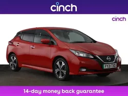 Red Used 2021 Nissan Leaf Tekna Hatchback | £9,849 (Fair price)