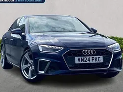 Blue Used 2024 Audi A4 S-Line Sedan | £29,655 (Fair price)