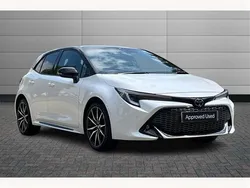 Pure white with black roof Used 2023 Toyota Corolla Sport Hatchback | £22,395 (A bit pricey)