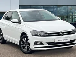 Pure white Used 2021 VW Polo Match Hatchback | £14,784 (Fair price)